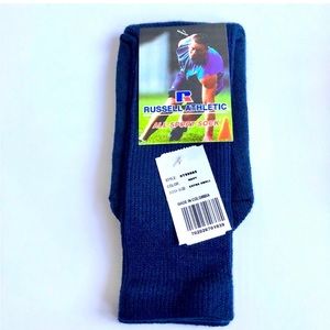 3/$15 NEW RUSSELL Socks All Sport Navy Blue Large Youth UNISEX
